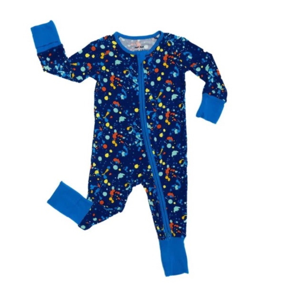 Blue Paint Party Little Sleepies Zippy
